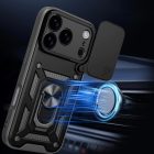 iPhone 17 Pro Tok - Hybrid Armor Camshield - Fekete