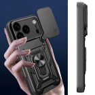 iPhone 17 Pro Max Tok - Hybrid Armor Camshield - Fekete