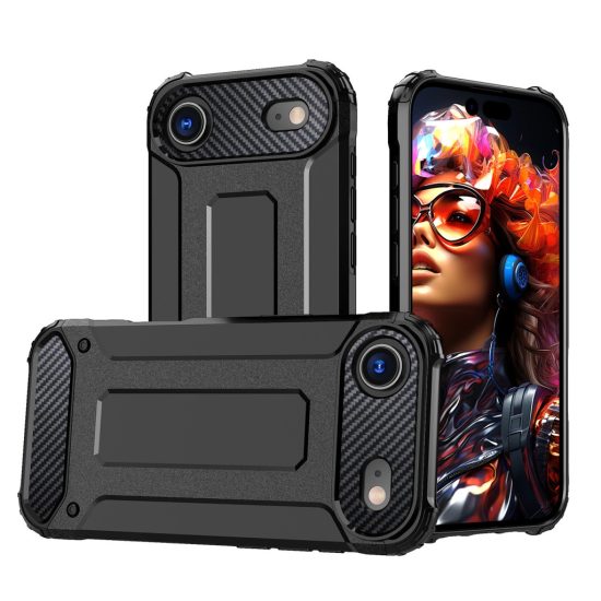 iPhone 17 Air Tok - Hybrid Armor - Fekete