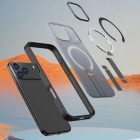 iPhone 17 Pro Tok - Hybrid Armor X MagSafe - Fekete