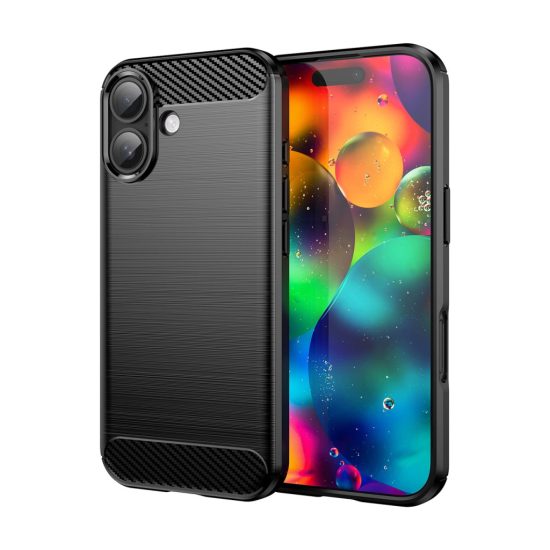 iPhone 17 Tok - Carbon Case - Fekete