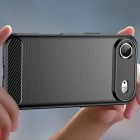 iPhone 17 Air Tok - Carbon Case - Fekete