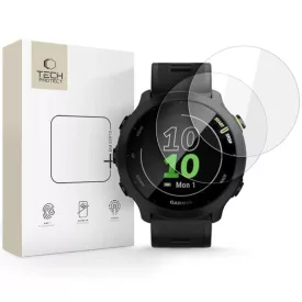   Garmin Forerunner 55 Kijelzővédő Üvegfólia - Tech-Protect Glass Fit+ x 2 db