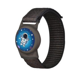 Apple AirTag Gyermek Nylon Csuklópántos Tok - Űrhajós-Fekete   Apple AirTag Gyermek Nylon Csuklópántos Tok - Űrhajós-Fekete