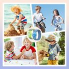 Apple AirTag Gyermek Nylon Csuklópántos Tok - Űrhajós-Fekete