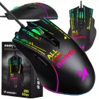Wozinsky WMGK-7200 Vezetékes Optikai RGB Gamer Egér 7200 DPI - Fekete