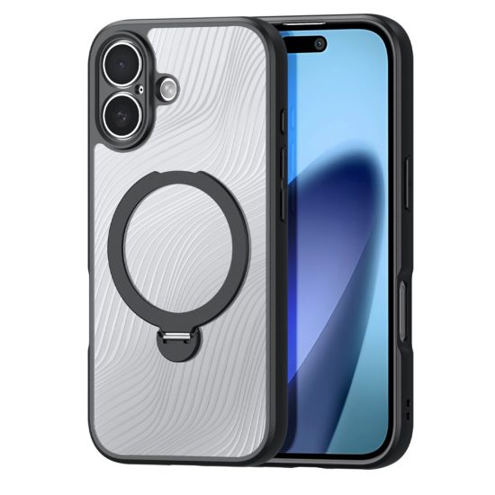 iPhone 17 Tok - Dux Ducis Aimo Mag Támasztékkal - Fekete