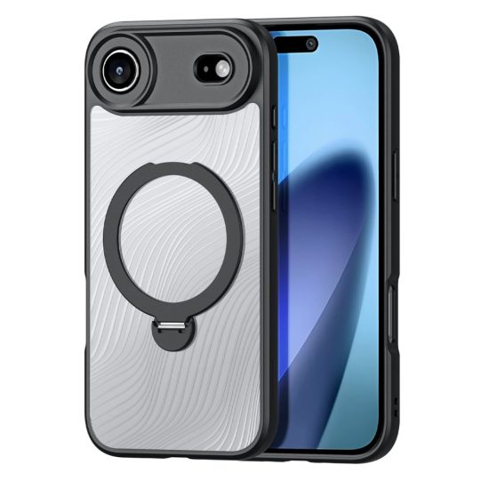 iPhone 17 Air Tok - Dux Ducis Aimo Mag Támasztékkal - Fekete