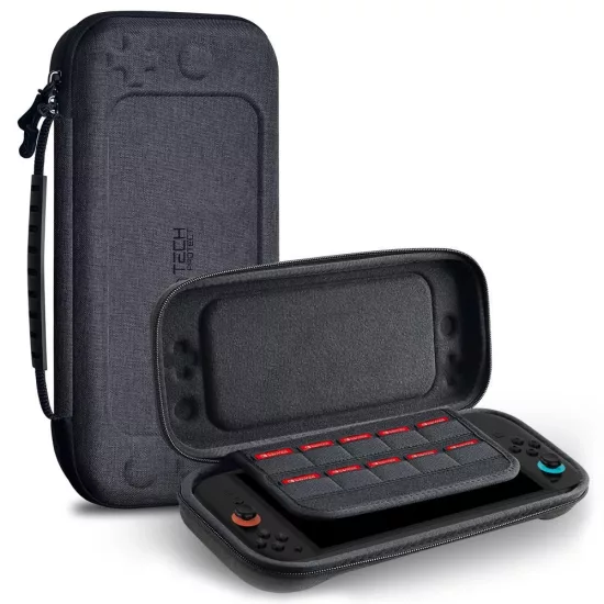 Nintendo Switch 2 Hordtok - Tech-Protect Hardpouch - Szürke