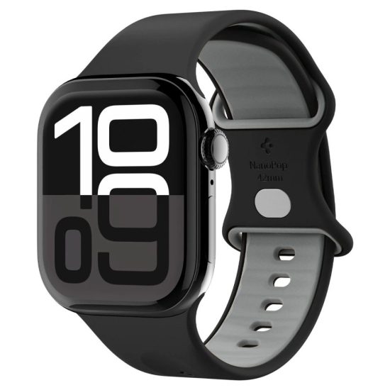 Apple Watch 40 / 41 / 42 mm Szíj - Spigen Nano Pop - Fekete-Szürke