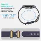 Apple Watch 40 / 41 / 42 mm Szíj - Spigen Nano Pop - Kék-Sárga