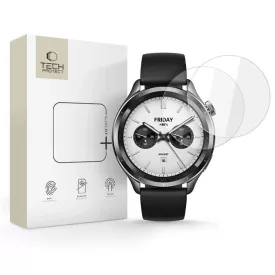   Xiaomi Watch S4 (47mm) Kijelzővédő Üvegfólia - Tech-Protect Glass Fit+ x 2 db