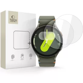   Samsung Galaxy Watch 4 / 5 / 6 / 7 (44 mm) Kijelzővédő Üvegfólia - Tech-Protect Glass Fit+ x 2 db