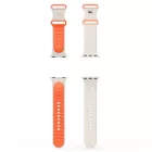 Apple Watch 40 / 41 / 42 mm Szíj - Spigen Nano Pop - Bézs-Narancs