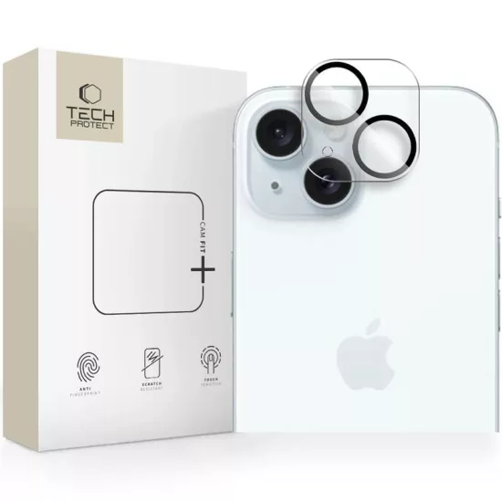 iPhone 14 / 14 Plus / 15 / 15 Plus Kameravédő - Tech-Protect Cam Fit+