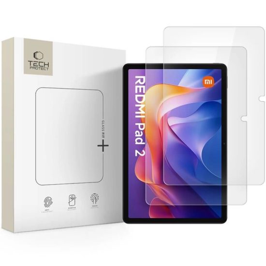 Xiaomi Redmi Pad 2 11" / SE 11" Kijelzővédő Üvegfólia - Tech-Protect Glass Fit+ x 2 db