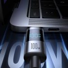 Joyroom S-A16 Pro Prism USB-C - USB-C Kábel Kijelzővel - 1.2m 100W - Fekete