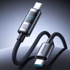Joyroom S-A16 Pro Prism USB-C - USB-C Kábel Kijelzővel - 1.2m 100W - Fekete