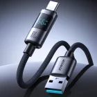 Joyroom S-A16 Pro Prism USB-A - USB-C Kábel Kijelzővel - 1.2m 66W - Fekete