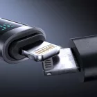 Joyroom S-A16 Pro Prism USB-C - Lightning Kábel Kijelzővel - 1.2m 30W - Fekete