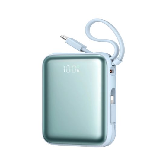 Joyroom JR-PBF27 Power Bank 10000mAh 22.5W + C & iP Kábel - Kék
