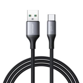 Joyroom S-A28 Flash USB-A - USB-C Kábel - 2m 3A - Fekete Joyroom S-A28 Flash USB-A - USB-C Kábel - 2m 3A - Fekete