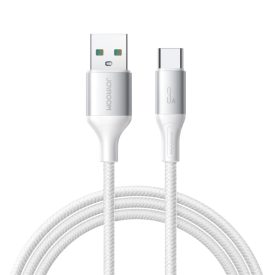 Joyroom S-A28 Flash USB-A - USB-C Kábel - 2m 3A - Fehér Joyroom S-A28 Flash USB-A - USB-C Kábel - 2m 3A - Fehér