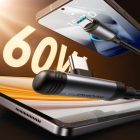 Joyroom S-A56 EnjoyX 90° USB-C - USB-C Kábel - 1.2m 60W - Fekete