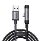 Joyroom S-A56 EnjoyX 90° USB-A - USB-C Kábel - 1.2m 3A - Fekete