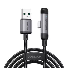   Joyroom S-A56 EnjoyX 90° USB-A - USB-C Kábel - 1.2m 3A - Fekete
