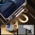 Joyroom S-A56 EnjoyX 90° USB-A - USB-C Kábel - 1.2m 3A - Fekete