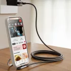 Joyroom S-A56 EnjoyX 90° USB-A - USB-C Kábel - 1.2m 3A - Fekete