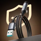 Joyroom S-A56 EnjoyX 90° USB-A - USB-C Kábel - 1.2m 3A - Fekete