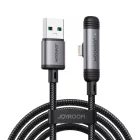 Joyroom S-A56 EnjoyX 90° USB-A - Lightning Kábel - 1.2m 3A - Fekete