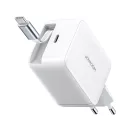 Joyroom JR-TCL06 GaN Hálózati Töltő 67W - USB-C + Visszahúzható USB-C Kábel - Fehér