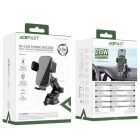 Acefast D53 Autós Tartó és Qi Töltő - Tapadókorongos - Fekete