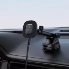 Acefast D47 Mágneses Autós Tartó + MagSafe Töltő - Tapadókorongos - Fekete