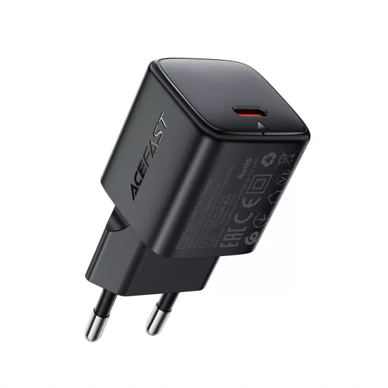 Acefast A117 GaN Hálózati Töltő PD 20W - USB-C - Fekete