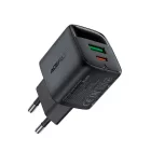 Acefast A116 GaN Hálózati Töltő PD 35W - USB-A + USB-C - Fekete