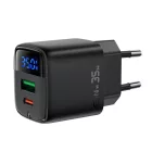 Acefast A116 GaN Hálózati Töltő PD 35W - USB-A + USB-C - Fekete