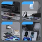 Dudao A29 GaN Hálózati Töltő 65W - 2xC + A + C-C Kábel - Fekete