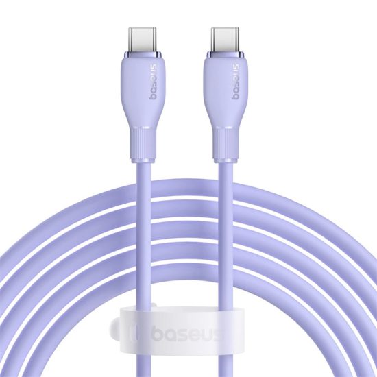 Baseus Pudding USB-C - USB-C Kábel - 2m 5A 100W - Lila