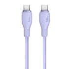 Baseus Pudding USB-C - USB-C Kábel - 2m 5A 100W - Lila