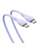 Baseus Pudding USB-C - USB-C Kábel - 2m 5A 100W - Lila