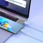 Baseus Pudding USB-A - USB-C Kábel - 2m 6A 100W - Kék