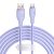 Baseus Pudding USB-A - USB-C Kábel - 2m 6A 100W - Lila