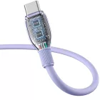 Baseus Pudding USB-A - USB-C Kábel - 2m 6A 100W - Lila