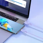 Baseus Pudding USB-A - USB-C Kábel - 2m 6A 100W - Lila