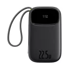 Baseus EnerFill FC31 Power Bank - 20000mAh 22.5W - Kijelzővel + USB-C & Lightning Kábellel - Fekete