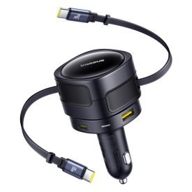 Baseus Enjoyment Max Autós Töltő 90W - USB-A + USB-C + 2x USB-C Kábel   Baseus Enjoyment Max Autós Töltő 90W - USB-A + USB-C + 2x USB-C Kábel